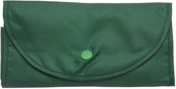 Obrázky: Zelená skládací nylonová nákupní taška tkaná