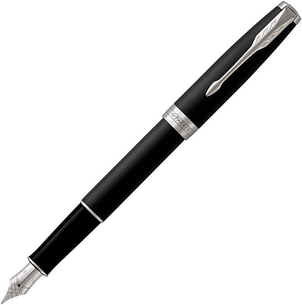 Obrázky: PARKER Sonnet Matte Black CT, plnicí pero, hrot F