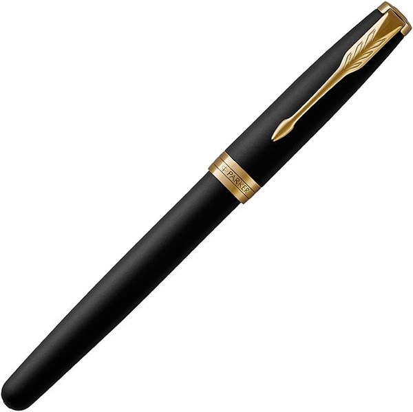 Obrázky: PARKER Sonnet Matte Black GT, plnicí pero, hrot M, Obrázek 2