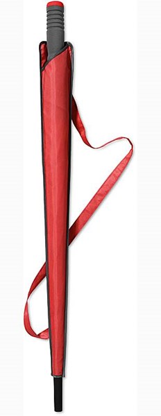Obrázky: Červený automatický deštník s EVA rukojetí, Obrázek 2