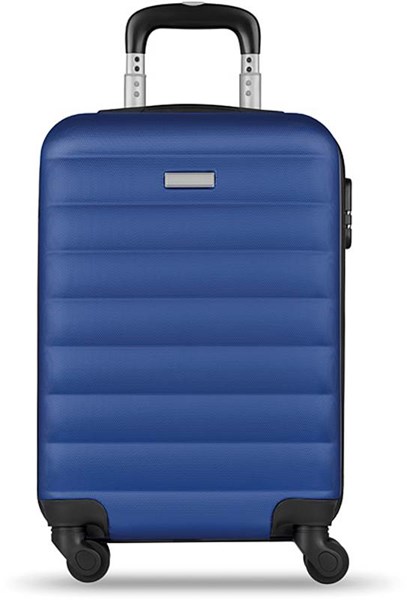 Obrázky: Modrý skořepinový kufr na kolečkách, Obrázek 4