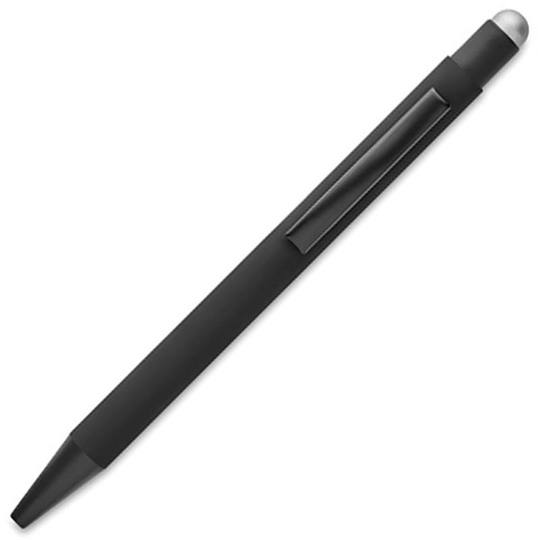 Obrázky: Černé hliníkové pero se stříbrným stylusem