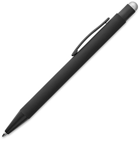 Obrázky: Černé hliníkové pero se stříbrným stylusem, Obrázek 2