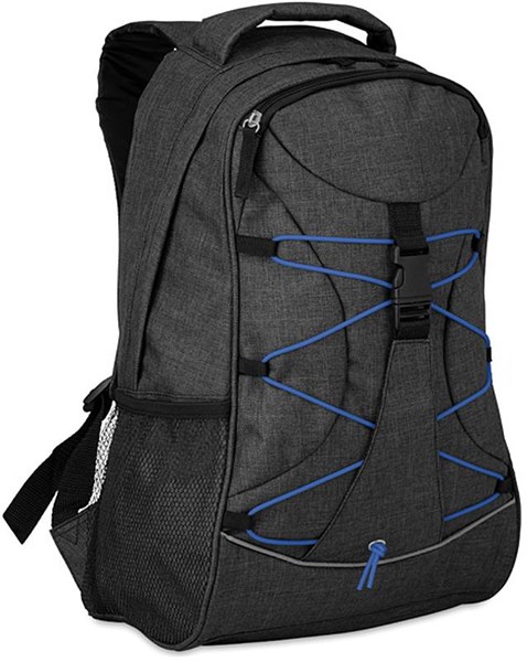 Obrázky: Černý batoh s modrými reflexními šňůrkami, Obrázek 2