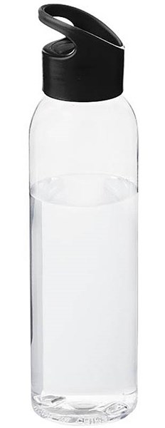 Obrázky: Transparentní láhev s černým víčkem, 650 ml