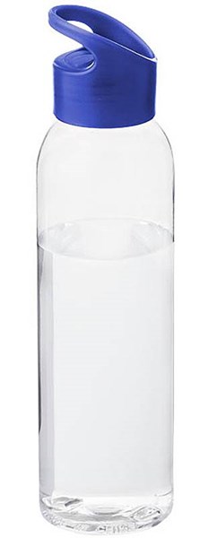 Obrázky: Transparentní láhev s modrým víčkem, 650 ml
