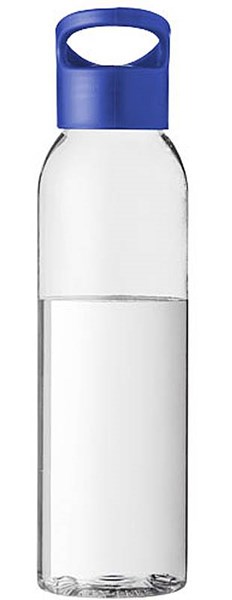 Obrázky: Transparentní láhev s modrým víčkem, 650 ml, Obrázek 3