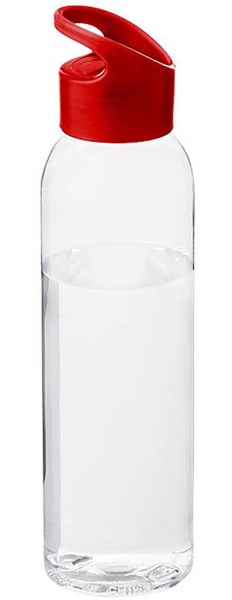 Obrázky: Transparentní láhev s červeným víčkem, 650 ml
