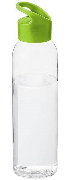 Obrázky: Transparentní láhev se zeleným víčkem, 650 ml