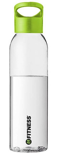 Obrázky: Transparentní láhev se zeleným víčkem, 650 ml, Obrázek 4