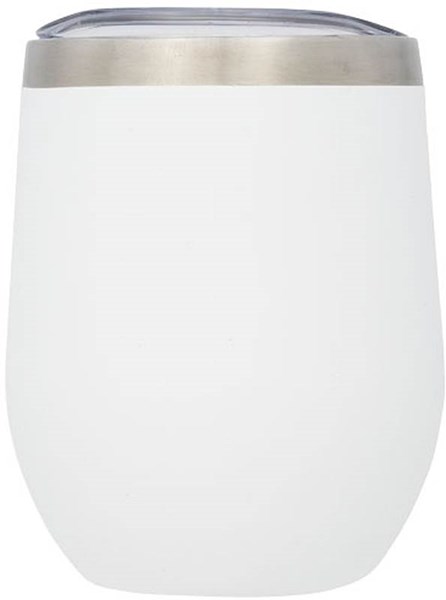 Obrázky: Bílý termohrnek s izolací z mědi a vakua, 350ml, Obrázek 3