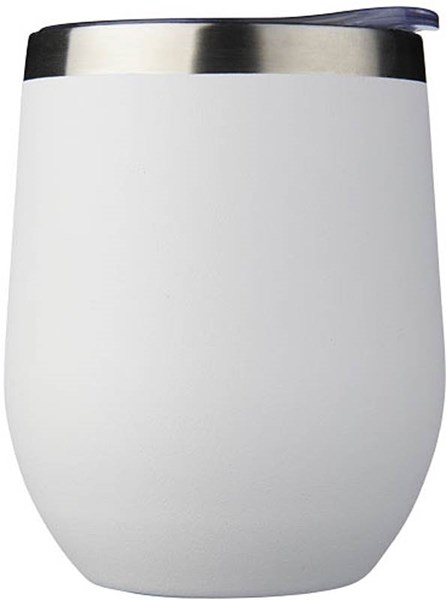 Obrázky: Bílý termohrnek s izolací z mědi a vakua, 350ml, Obrázek 5
