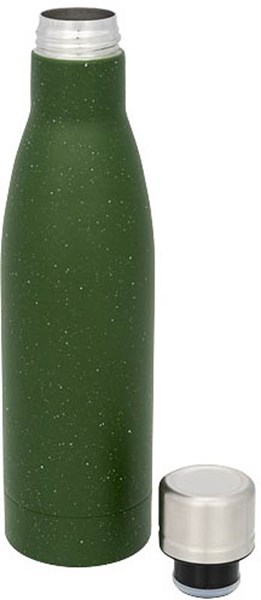 Obrázky: Zelená tečkovaná měděná vakuová izol.láhev, 500 ml, Obrázek 2