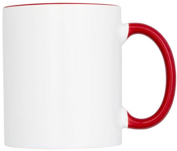 Obrázky: Červený hrnek vhodný i pro sublim. potisk, 330 ml, Obrázek 2