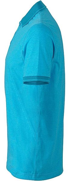 Obrázky: Tyrkysová polokošile HEATHER MELANGE 170 XXXL, Obrázek 3
