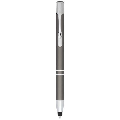 Obrázky: Stříbrnošedé hliníkové pero se stylusem