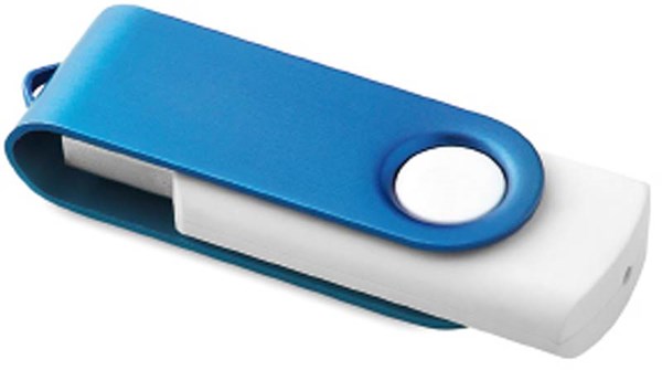 Obrázky: Twister Rotoflash modro-bílý USB flash disk 4GB