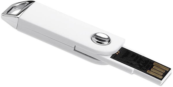 Obrázky: Slimpopmemo bílý vysouvací USB flash disk 4 GB