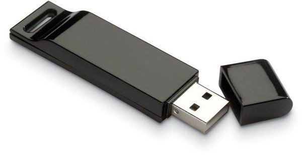 Obrázky: Dataflat plochý černý USB flash disk 4GB, Obrázek 3