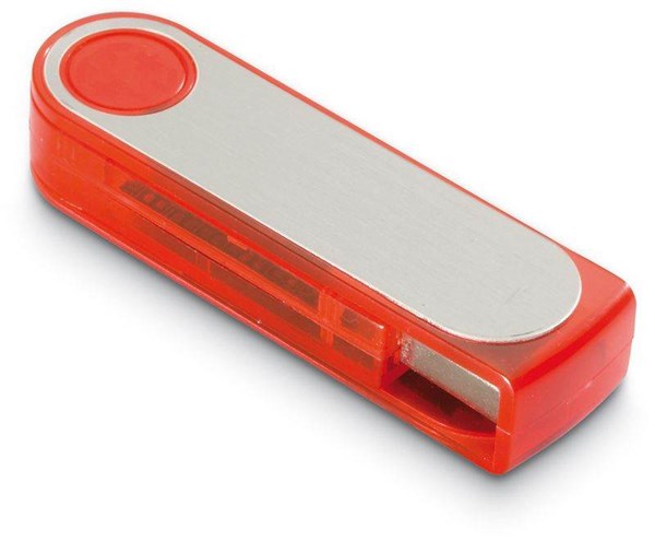 Obrázky: Rotolink červeno-stříb. rotační USBflash disk 4GB