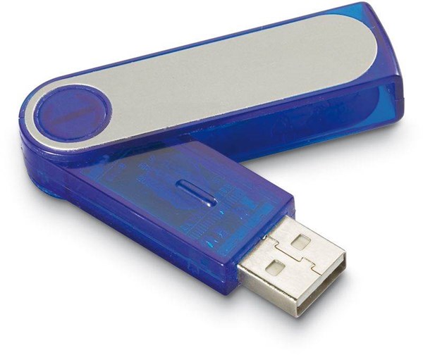 Obrázky: Rotolink modro-stříb. rotační USB flash disk 4GB, Obrázek 2