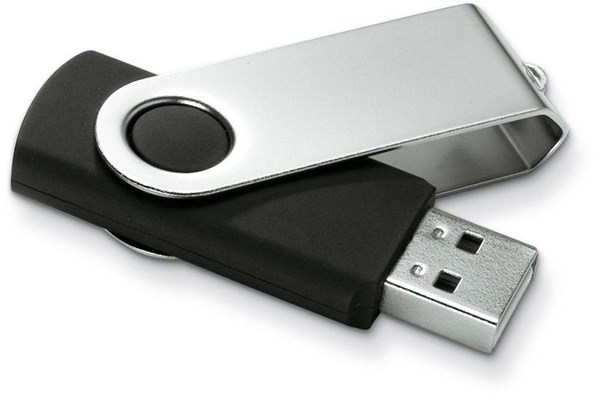 Obrázky: Twister Techmate černo-stříbrný USB disk 4GB, Obrázek 2
