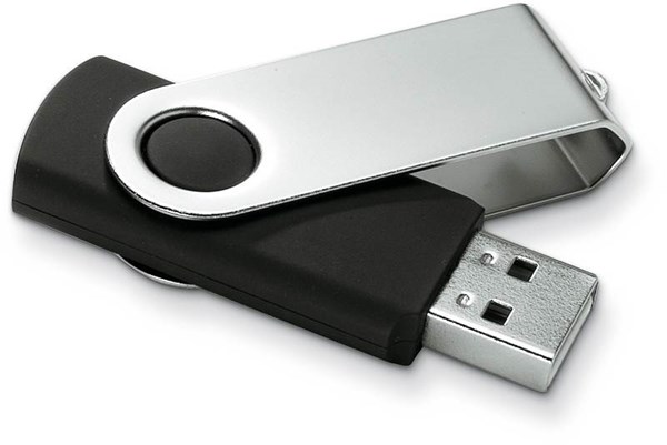 Obrázky: Twister Techmate černo-stříbrný USB disk 4GB