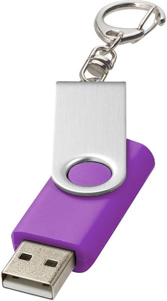 Obrázky: Twister stříb.-fialový USB flash disk,přívěsek,4GB, Obrázek 2