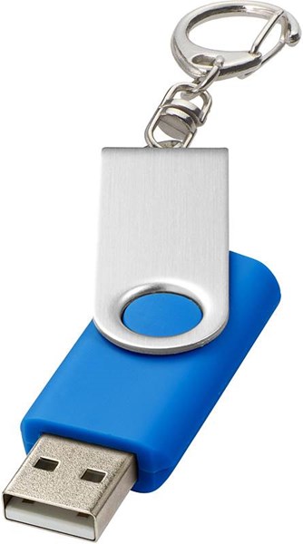 Obrázky: Twister stříbr.-sv. modrý USB flash disk,přívěsek,4GB, Obrázek 2