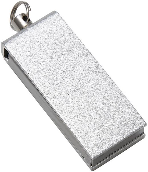 Obrázky: Stříbrný malý hliníkový USB flash disk 4GB
