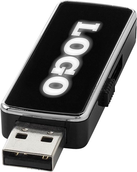 Obrázky: USB flash disk s podsvíceným bílým logem 4G