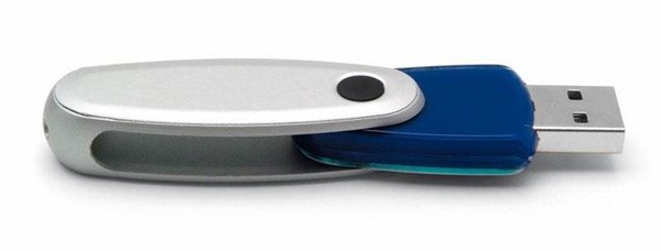 Obrázky: Rotating modrý rotační USB flash disk 4GB, Obrázek 3