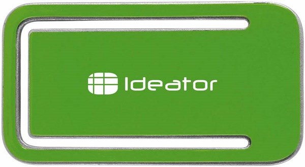 Obrázky: Bookmark zelený USB flash disk - záložka s kl. 4GB