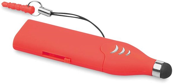 Obrázky: OTG Touch USB flash disk 8 GB se stylusem,červený
