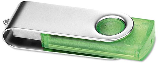 Obrázky: Twister Transtech 3.0 zeleno-stříbr. USB disk 8GB