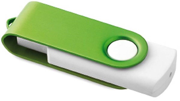 Obrázky: Twister Rotoflash zeleno-bílý USB flash disk 8GB