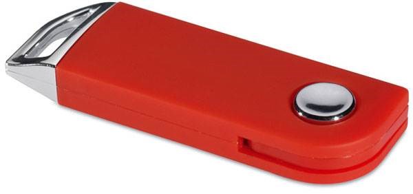Obrázky: Slimpopmemo červený vysouvací USB flash disk 8GB