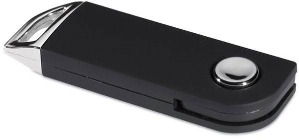 Obrázky: Slimpopmemo černý vysouvací USB flash disk 8GB