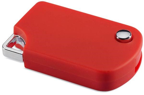 Obrázky: Popmemo červený vysouvací USB flash disk 8GB