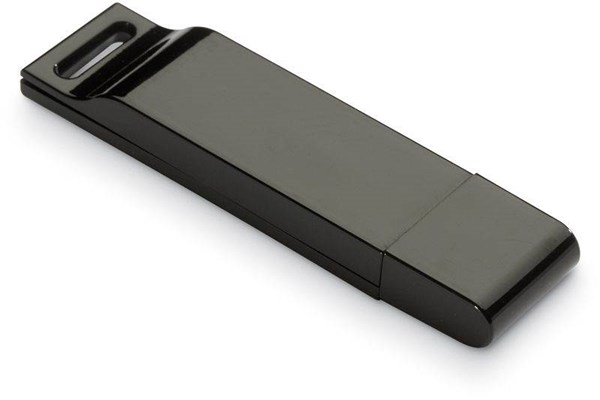 Obrázky: Dataflat plochý černý USB flash disk 8GB