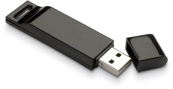 Obrázky: Dataflat plochý černý USB flash disk 8GB, Obrázek 2