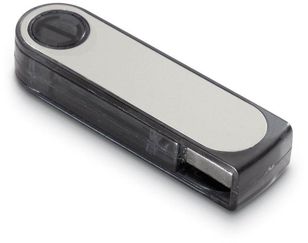 Obrázky: Rotolink šedo-stříb. rotační USB flash disk 8GB