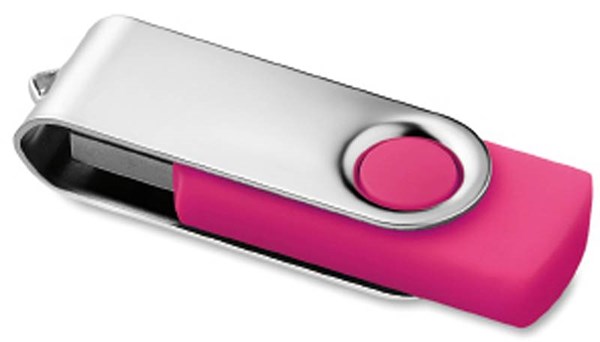 Obrázky: Twister Techmate růžovo-stříbrný USB disk 8GB, Obrázek 2