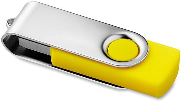 Obrázky: Twister Techmate žluto-stříbrný USB disk 8GB