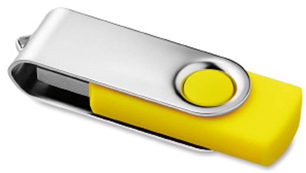 Obrázky: Twister Techmate žluto-stříbrný USB disk 8GB, Obrázek 2