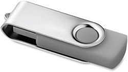 Obrázky: Twister Techmate šedo-stříbrný USB disk 8GB