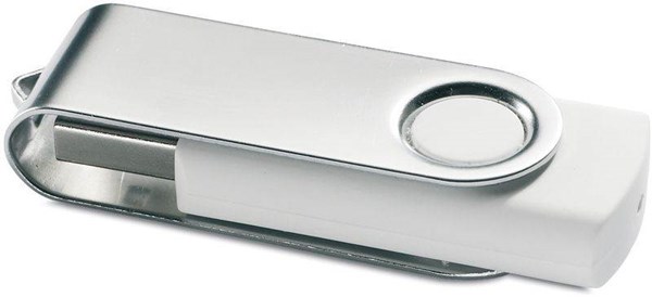 Obrázky: Twister Techmate bílo-stříbrný USB disk 8GB, Obrázek 4