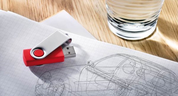 Obrázky: Twister Techmate červeno-stříbrný USB disk 8GB, Obrázek 6