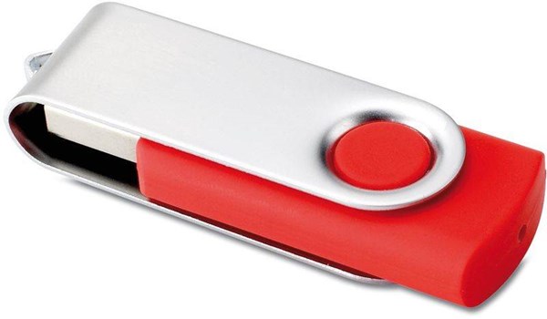 Obrázky: Twister Techmate červeno-stříbrný USB disk 8GB, Obrázek 4