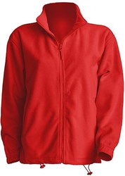 Obrázky: Červená fleecová bunda POLAR 300, S